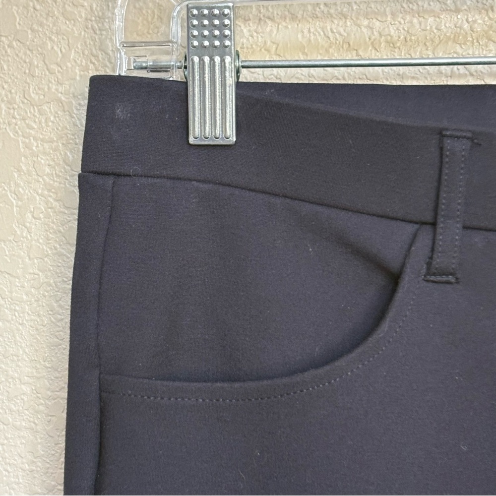 Quince Women’s Black Ponte Knit Straight Leg Pants Size Medium Work Office - Picture 5 of 8